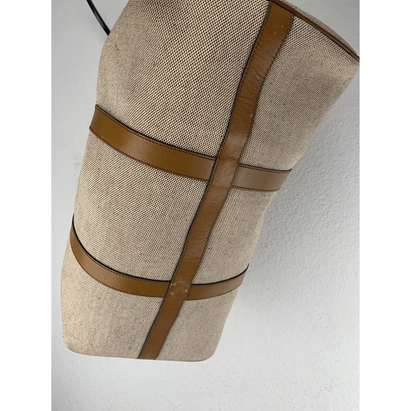 Philippe Salvet Bag Small Duffle Canvas Leather Vintage Made In France - Picture 3 of 10